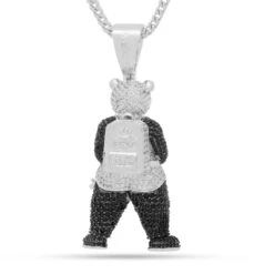 Panda Man Necklace -King Ice panda man necklace king ice 32249493913775