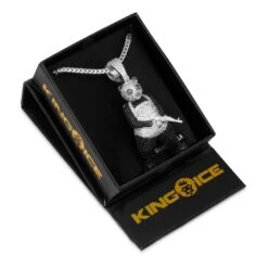 Panda Man Necklace -King Ice panda man necklace king ice 32249538937007