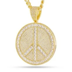 Peace And Love Medallion Necklace