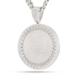 Peace And Love Medallion Necklace -King Ice peace and love medallion necklace king ice 31689200566447