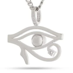 Pearl Of Wisdom Eye Of Ra Necklace -King Ice pearl of wisdom eye of ra necklace king ice 37169228447919