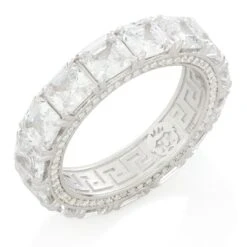 Princess-Cut Ring 12 Princess-Cut Ring -King Ice princess cut ring sterling silver white gold 7 king ice 32315078213807