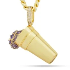 Purple Drank Necklace -King Ice purple drank necklace 14k gold 2 4 king ice 30522667237551