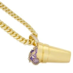 Purple Drank Necklace -King Ice purple drank necklace king ice 30533646549167