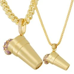 Purple Drank Necklace -King Ice purple drank necklace king ice 31577878921391