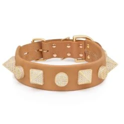 Pyramid Iced Dog Collar