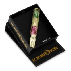 Rastafarian One Hitter -King Ice rastafarian one hitter 14k gold king ice 14879355469878