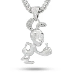 Ren & Stimpy X King Ice - Ren Necklace -King Ice ren stimpy x king ice ren necklace white gold 1 4 king ice 30589395730607