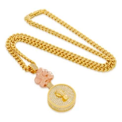 Rick And Morty X King Ice - Plumbus Necklace -King Ice rick and morty x king ice le plumbus necklace 14k gold 2 6 king ice 35717758189743