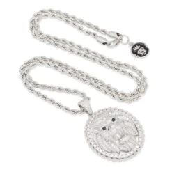 Roaring Lion Medallion Necklace -King Ice roaring lion medallion necklace king ice 30518762995887