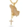Rosary Praying Hands Necklace