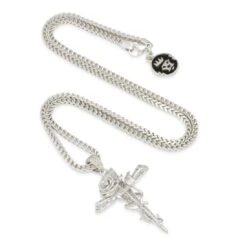 Rose Thorned Cross Necklace 15 Rose Thorned Cross Necklace -King Ice rose thorned cross necklace king ice 30529993408687