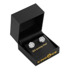 Round Cluster Stud Earrings 7 Round Cluster Stud Earrings -King Ice round cluster stud earrings king ice 37085816684719