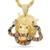 Royal Lion And King Snake Necklace