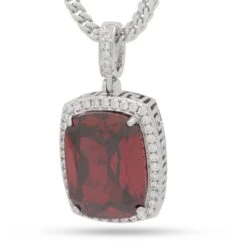 Ruby Crown Julz Necklace -King Ice ruby crown julz necklace white gold 1 5 king ice 35198823989423