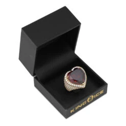 Ruby Heart Ring -King Ice ruby heart ring king ice 17325946339382