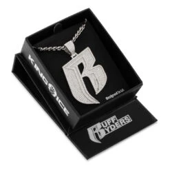 Ruff Ryders Logo Necklace -King Ice ruff ryders logo necklace king ice 35182317666479