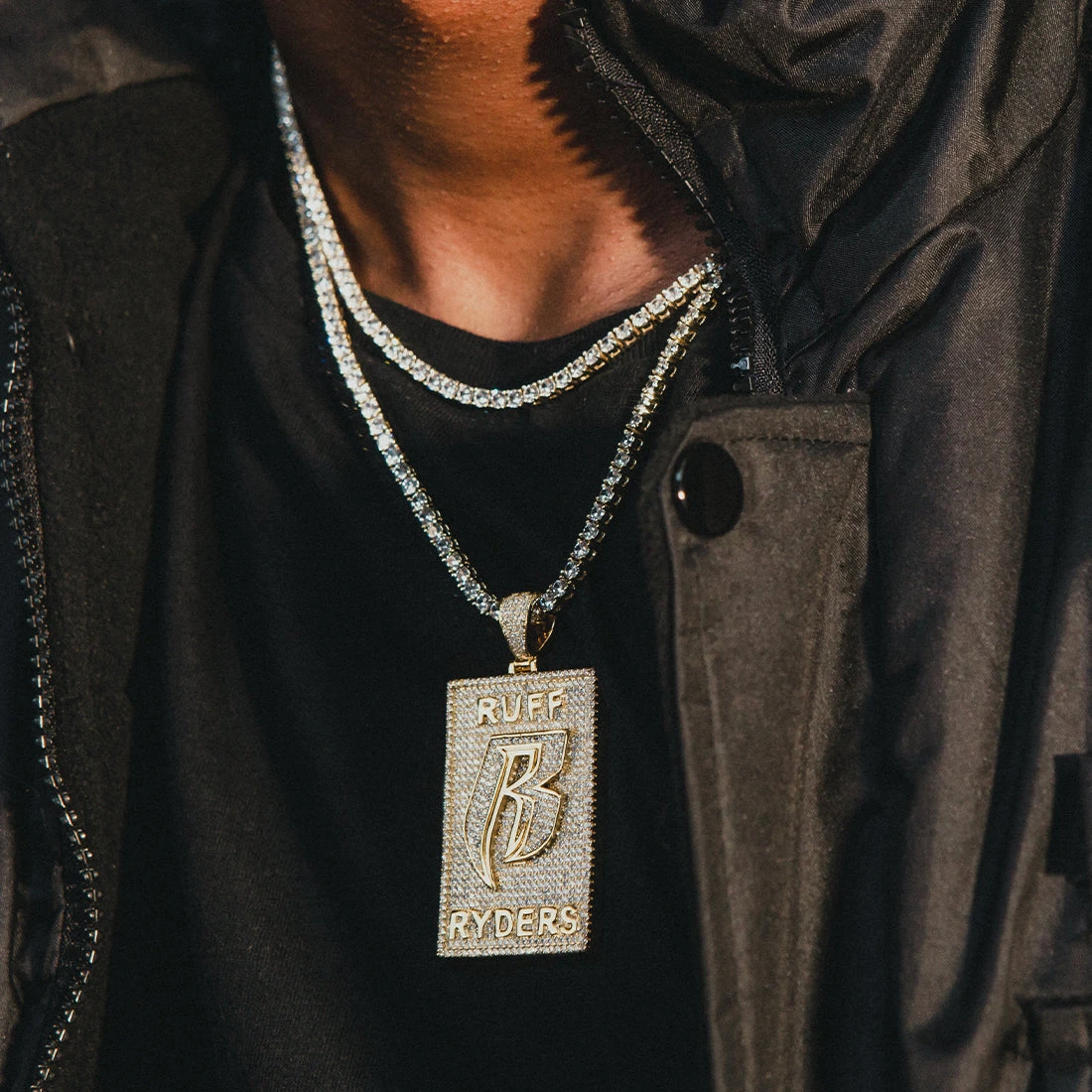 Ruff Ryders X King Ice - Dog Tag Logo Necklace 4 Ruff Ryders X King Ice - Dog Tag Logo Necklace - Image 4