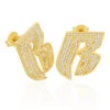 Ruff Ryders X King Ice - Stud Logo Earrings