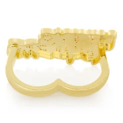 Ruff Ryders X King Ice - Young Ryders Two-Finger Ring -King Ice ruff ryders x king ice two finger ring king ice 35020079038639