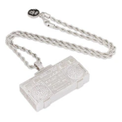RUN DMC X King Ice - Ghetto Blaster Necklace -King Ice run dmc x king ice ghetto blaster necklace king ice 30592777912495
