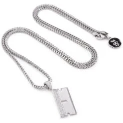 RZR Blade Necklace -King Ice rzr blade necklace king ice 30547460817071