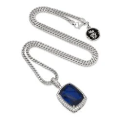 Sapphire Crown Julz Necklace -King Ice sapphire crown julz necklace king ice 30524594258095