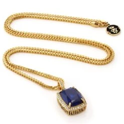Sapphire Crown Julz Necklace -King Ice sapphire crown julz necklace king ice 30524769370287