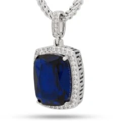 Sapphire Crown Julz Necklace -King Ice sapphire crown julz necklace white gold 1 5 king ice 30524715401391