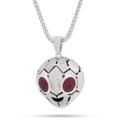 Serpent Alien Emoji Necklace -King Ice serpent alien emoji necklace white gold 1 8 king ice 17556707311670