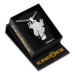 Skull King Necklace -King Ice skull king necklace king ice 17538716467254