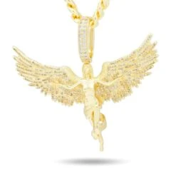 Soaring Angel Necklace 27 Soaring Angel Necklace -King Ice soaring angel necklace 14k gold 2 8 king ice 30565370396847
