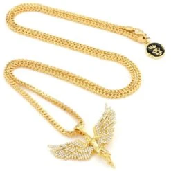 Soaring Angel Necklace 22 Soaring Angel Necklace -King Ice soaring angel necklace king ice 30554073497775