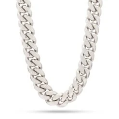 Solid Gold 16mm Miami Cuban Link Chain -King Ice solid gold 16mm miami cuban link chain king ice 37562607665327