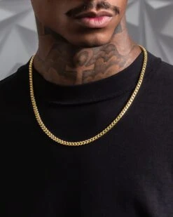 Solid Gold 5mm Miami Cuban Link Chain 5 Solid Gold 5mm Miami Cuban Link Chain -King Ice solid gold 5mm miami cuban link chain king ice 37562500841647