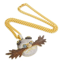 Sonic The Hedgehog X King Ice - Dr. Eggman Necklace -King Ice sonic the hedgehog x king ice dr eggman necklace gold plated 14k gold 2 1 king ice 34895242592431