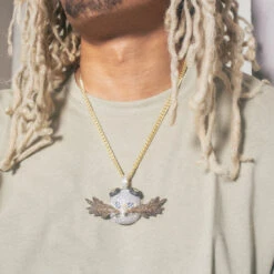 Sonic The Hedgehog X King Ice - Dr. Eggman Necklace -King Ice sonic the hedgehog x king ice dr eggman necklace gold plated 14k gold 2 1 king ice 35117703332015