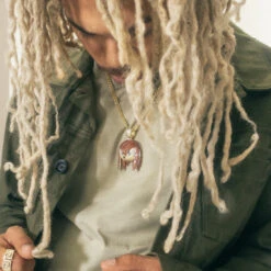 Sonic The Hedgehog X King Ice - Knuckles Necklace -King Ice sonic the hedgehog x king ice knuckles necklace 14k gold 2 1 king ice 35117643268271