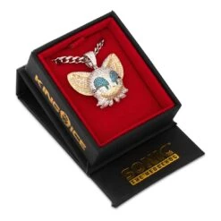 Sonic The Hedgehog X King Ice - Rouge The Bat Necklace -King Ice sonic the hedgehog x king ice rouge the bat necklace 14k white gold 1 5 king ice 37349660197039