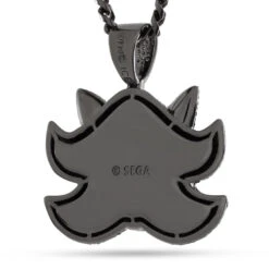 Sonic The Hedgehog X King Ice - Shadow Necklace -King Ice sonic the hedgehog x king ice shadow necklace gold plated black gold 2 king ice 36183664165039