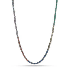 Sonic The Hedgehog X King Ice - 4mm Chaos Emerald Tennis Chain -King Ice sonic x king ice 4mm chaos emerald tennis chain king ice 36570400555183