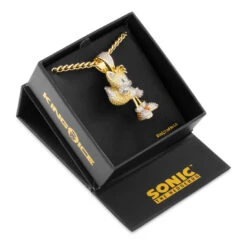 Sonic The Hedgehog X King Ice - Flying Tails Necklace -King Ice sonic x king ice flying tails necklace 14k gold 2 2 king ice 33123563471023