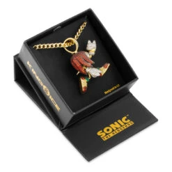 Sonic The Hedgehog X King Ice - Strong Knuckles Necklace -King Ice sonic x king ice strong knuckles necklace 14k gold 2 1 king ice 33123559276719