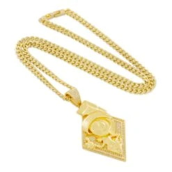 Space Jam X King Ice - Marvin The Martian Necklace -King Ice space jam x king ice marvin the martian necklace king ice 30525281337519