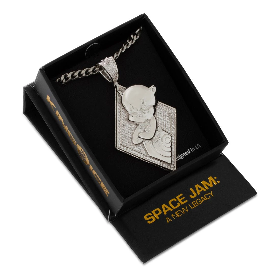 Space Jam X King Ice - Porky Pig Necklace 9 Space Jam X King Ice - Porky Pig Necklace - Image 9