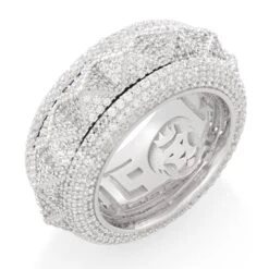 Spike-Studded Icy Spinner Ring 6 Spike-Studded Icy Spinner Ring -King Ice spike studded icy spinner ring sterling silver white gold 7 king ice 37412371955887 99b73803 0047 4a33 9f4d 9c41c429aaa7
