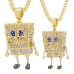 SpongeBob X King Ice - SpongeBob SquarePants Necklace -King Ice spongebob x king ice spongebob squarepants necklace king ice 30529224671407