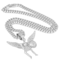 St. Michael The Archangel Necklace -King Ice st michael the archangel necklace king ice 30546375442607
