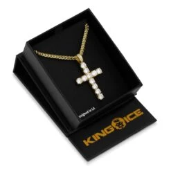 Sterling Silver Kingsman Cross Necklace -King Ice sterling silver kingsman cross necklace king ice 30556833579183