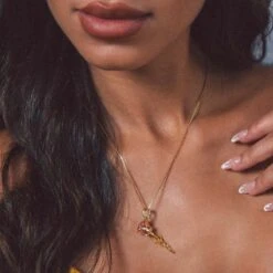 Sterling Silver Roses Are Red Necklace -King Ice sterling silver roses are red necklace 14k gold 1 6 king ice 30923116019887